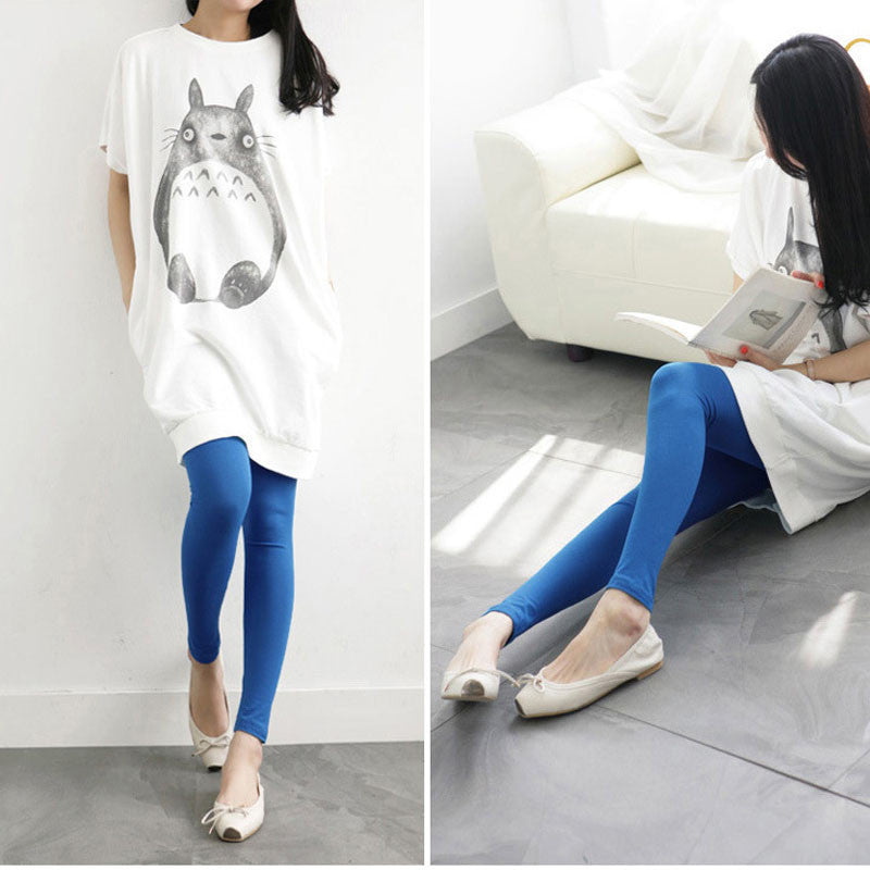 5 Colors Pregnant Women Adjustable Cotton Modal Maternity Pants Comfortable Leggings  J4U66