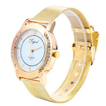 Classic Women's Fashion Numeral Quartz Wrist Watch Dress Watch Gold J4U66