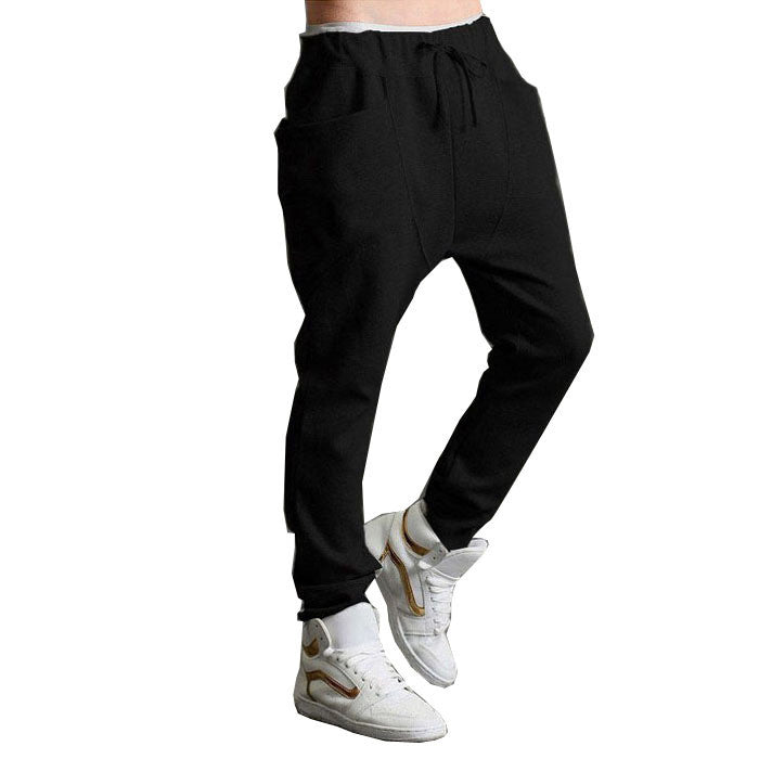 FashionMen Boy Harem Baggy Hip Hop Dance Sweat Pants Slacks Trousers Long Pant Plus Size J4U66
