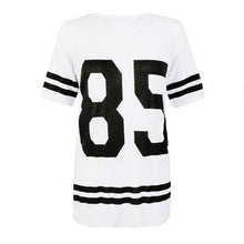 Fashion Womens Baseball Short Sleeeve Shirt Loose Mini Shirtdress 85 printed blouse J4U66