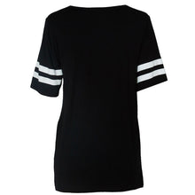 Fashion Womens Baseball Short Sleeeve Shirt Loose Mini Shirtdress 85 printed blouse J4U66