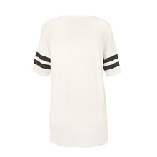 Fashion Womens Baseball Short Sleeeve Shirt Loose Mini Shirtdress 85 printed blouse J4U66