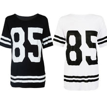 Fashion Womens Baseball Short Sleeeve Shirt Loose Mini Shirtdress 85 printed blouse J4U66