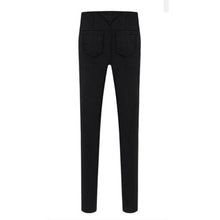 Lady Zip Pencil Pants High Waisted Slim Stretch Leggings Trousers Pants J4U66