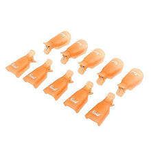10pc Plastic Nail Art Soak Off Cap Clip UV Gel Polish Remover Wrap Tool J4U66