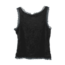Sexy Women Solid Lace Perspective Sleeveless Slim Fit Tops Tank Vest, Black, Pink, Size Free J4U66