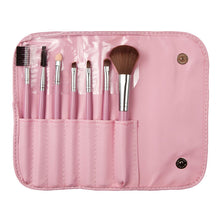 7pc Cosmetics Makeup Brushes Tools Eye Eyebrow Shadow Powder Lipsticks Make up Kit Gift Bag  J4U66