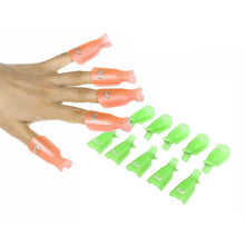 10pc UV Gel Polish Remover Wrap Tool Plastic Nail Art Soak Off Cap Clip & s J4U66