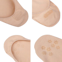 Women'sCotton Lace Antiskid Invisible Liner Low Cut Socks Causal Solid White and Black  J4U66