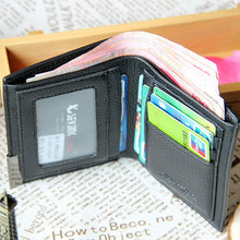 Men's Boy's Classic Simple Bifold Leather Wallet Pockets Credit/ID Cards Holder Money Purse Shipping J4U66