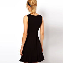 Sexy Women Casual Sleeveless Party Short Mini Dress Black J4U66