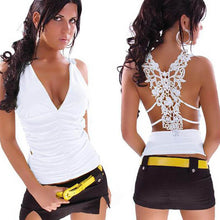Sexy Party Tank Top Women Fashion Crochet Lace Crop Top Regatas Roupas Renda Femininas Camisole VTops J4U66