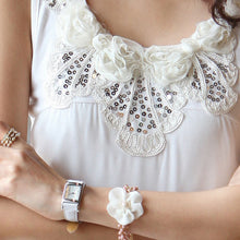 Sexy Women Sleeveless Flower Lace Chiffon VTank Shirt Blouse Tops J4U66