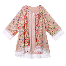 Women Printed Chiffon Shawl Kimono Cardigan Coat Tops Outwear Cover Up Blouse Brand Designer Vestideo J4U66