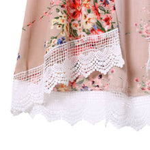 Women Printed Chiffon Shawl Kimono Cardigan Coat Tops Outwear Cover Up Blouse Brand Designer Vestideo J4U66
