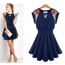 Dress SexyWomens Girl Floral Ruffle Women Casual Sleeveless Evening Party Prom Mini Dress Plus Size J4U66