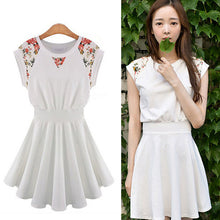 Dress SexyWomens Girl Floral Ruffle Women Casual Sleeveless Evening Party Prom Mini Dress Plus Size J4U66