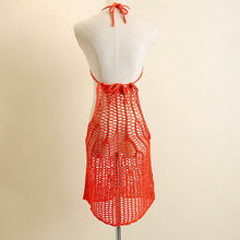 Vestidos Sexy Women Slim Knitwear Frenum Sleeveless Backless Mini Dress J4U66