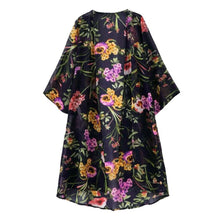 Women Kimono Cardigan CoatChiffon Floral Printed Jacket Tops Outwear Cover Up Blouse Vestideo  J4U66