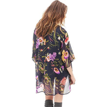 Women Kimono Cardigan CoatChiffon Floral Printed Jacket Tops Outwear Cover Up Blouse Vestideo  J4U66