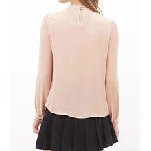 Women Fold Loose Casual Chiffon Long Sleeve Shirt Tops Blouse Tops Ladies Sexy Offices Dress Plus Size J4U66