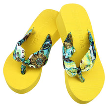 Korean Womens Casual Beach Slippers Wedge Platform Thong Flip Flops Sandals Shoes J4U66