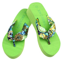 Korean Womens Casual Beach Slippers Wedge Platform Thong Flip Flops Sandals Shoes J4U66