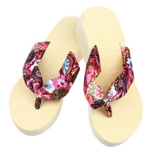Korean Womens Casual Beach Slippers Wedge Platform Thong Flip Flops Sandals Shoes J4U66