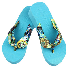 Korean Womens Casual Beach Slippers Wedge Platform Thong Flip Flops Sandals Shoes J4U66