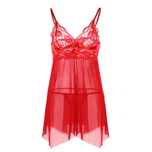 sexi woman lingerie ladies red sheer lace sleepwear temptation transparent womens underwear nuisette braces dress thongs J4U66