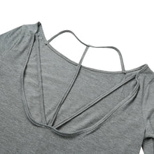 sexy back backless women t-shirts dress o neck long sleeve solid casual dress elegant ladies party mini dresses vestido J4U66