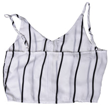 Sexy Backless Short Rompers Womens Jumpsuit Casual Chiffon Overalls For Women Playsuit White Women Striped Jumpsuit J4U66