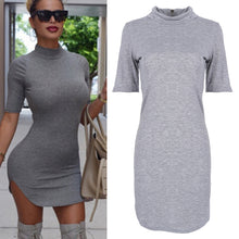 Sexy Bandage Bodycon Dress Short Sleeve Evening Party Back Zipper Dresseini Free Style Ladies Cloth J4U66