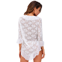 sexy bedroom sets women lingerie set semi sheer lace ruffles hollow out lace up 2pc sleepwear ropa sexi erotica mujer J4U66