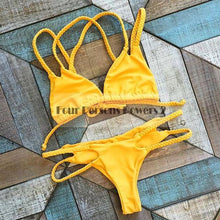 sexy bikini brazilian black and white sexy bandage swimwear maillot de bain bikinis set bathing suit brazilian bikini J4U66