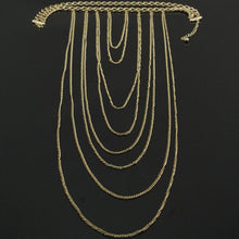Sexy Body Chain Women Necklaces & Pendants Tassel Alloy Punk Long Necklace Designer Jewelry J4U66