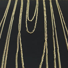 Sexy Body Chain Women Necklaces & Pendants Tassel Alloy Punk Long Necklace Designer Jewelry J4U66