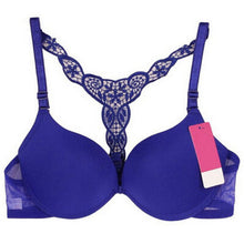 Sexy Bra For Women Front Closure Floral Lace Racer Back Padded Push Up Bra Seamless Sutian Y-line Straps Women Underwear J4U66