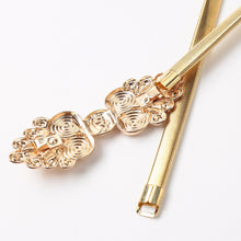sexy chain belt for women abstract clasp stretchy thin elastic waistband skinny gold silver belt body chain womens metal belt J4U66