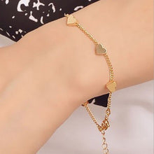 Sexy Gold Tone Love Heart Foot jewelry heart anklets for women girl  jewelry Chain J4U66