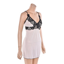 Sexy Lace Robe Dress Sleepwear Lingerie Nightdress Nightgown with G-string J4U66