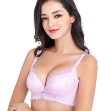 sexy ladies embroidered side support push up bra plunge underwired bra for women J4U66