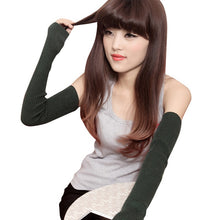 Sexy Lady Women Arm Long Half Fingerless Gloves Sleevelets Knitted Mittens Glove 13 Colors PY6 J4U66