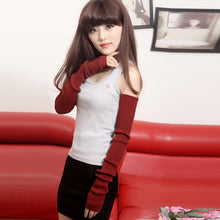 Sexy Lady Women Arm Long Half Fingerless Gloves Sleevelets Knitted Mittens Glove 13 Colors PY6 J4U66