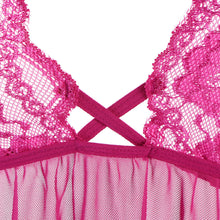 sexy lingerie set nuisette babydoll sleepwear thong open nightwear halter sheer lace dress for women sous vetement femme J4U66