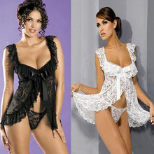 Sexy Lingerie Lace Nightwear Underwear Sleepwear Babydoll G-String NightgownJFY66