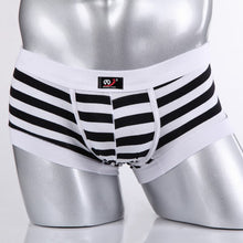 Sexy Men's Cotton Underwear Boxers Striped Shorts Fashion Underpants S-XL J4U66
