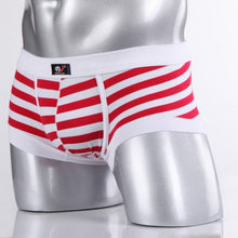 Sexy Men's Cotton Underwear Boxers Striped Shorts Fashion Underpants S-XL J4U66
