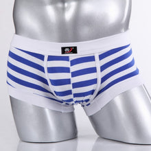 Sexy Men's Cotton Underwear Boxers Striped Shorts Fashion Underpants S-XL J4U66