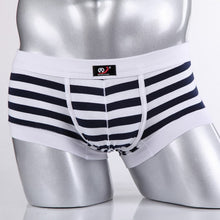 Sexy Men's Cotton Underwear Boxers Striped Shorts Fashion Underpants S-XL J4U66